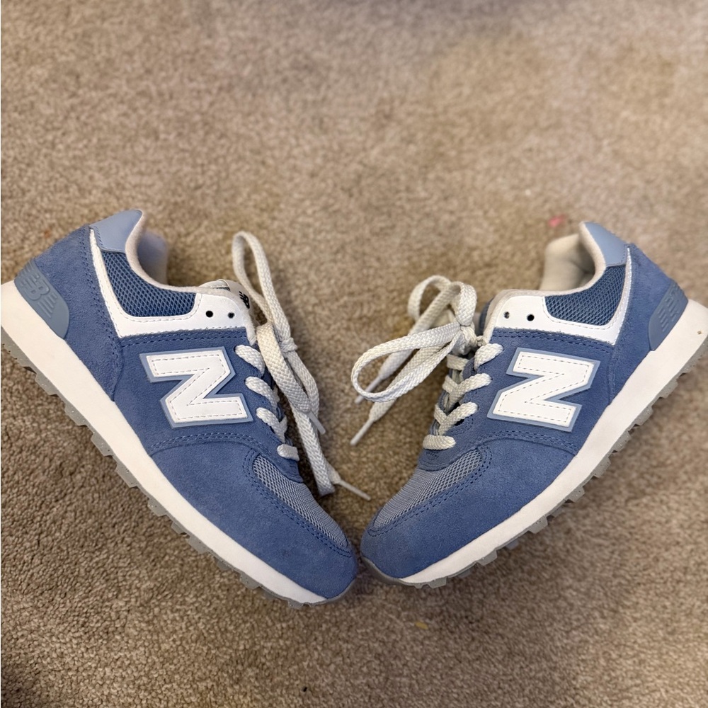 New Balance Classic Blue and White Shoes
